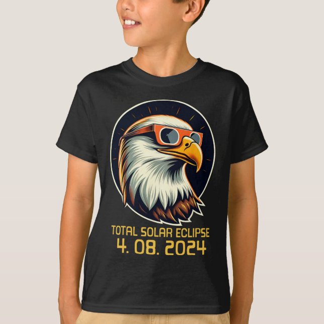 Camiseta Eclipseo Solar Dos Veces En Eclipse Solar 2024 (Anverso)