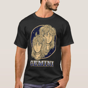 Camiseta Ecliptic Horoscopio Ascendente Gemini Rótulo Zodia