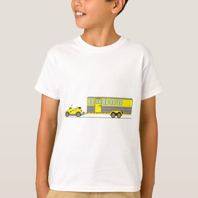 Camiseta Eco Car Horse Trailer (Anverso)