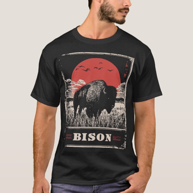 Camiseta Eco de las llanuras: Bison Future Relic (Anverso)