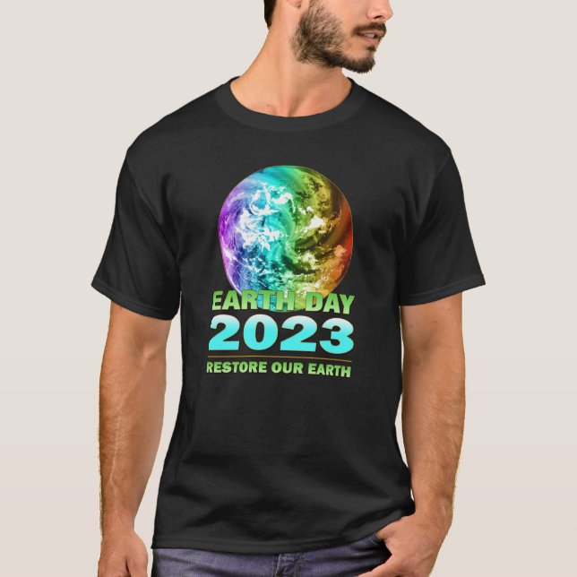 Camiseta Eco Friendly Clothing for Earth Day 2023 Anniversa (Anverso)