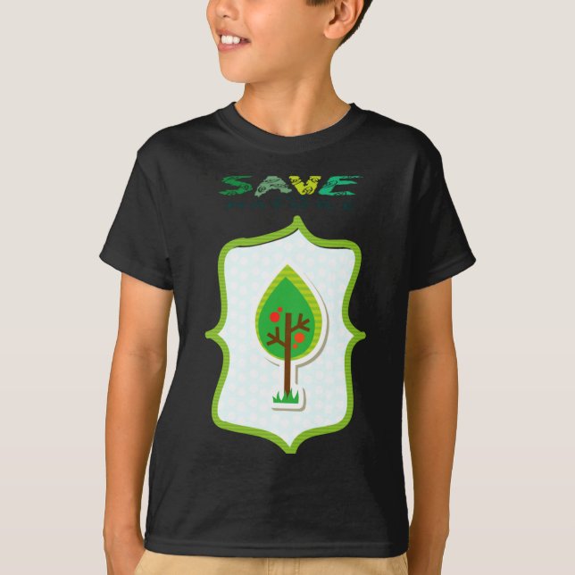 Camiseta Eco Friendly Evergreen Design T Shirt  (Anverso)