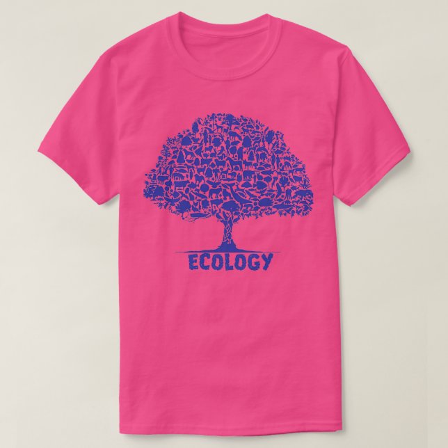 Camiseta Ecología de árboles de biodiversidad (Diseño del anverso)