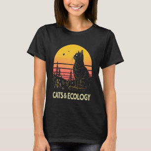 Camiseta Ecología de gatos Conservación de la naturaleza