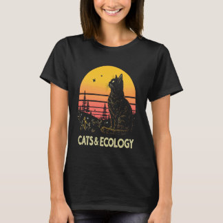 Camiseta Ecología de gatos Conservación de la naturaleza