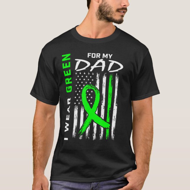 Camiseta Ecología de la parálisis cerebral de papá verde (Anverso)