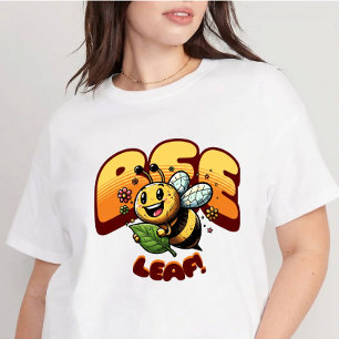 Camiseta Ecológica Abeja Hoja – Juego de Palabras