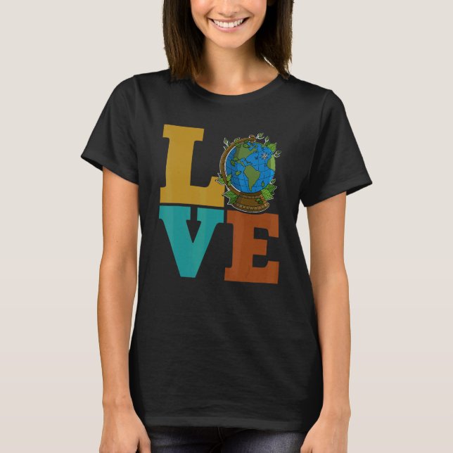 Camiseta Ecologist environmental protection animals plants  (Anverso)