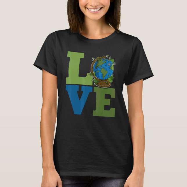 Camiseta Ecologist environmental protection animals plants  (Anverso)