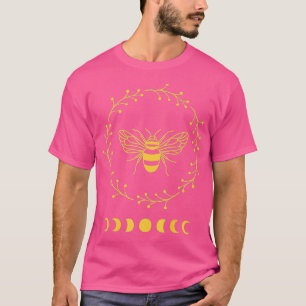 Camiseta Ecologista Amarillo De Fase De Abeja Y Luna