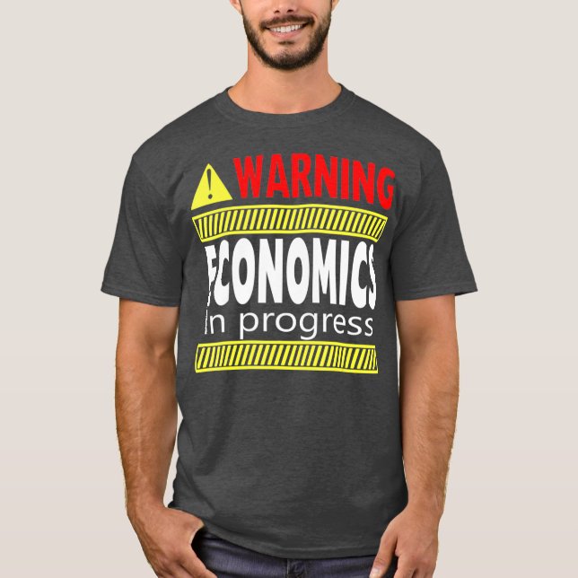 Camiseta Economía De Advertencia En Curso Grado Universitar (Anverso)