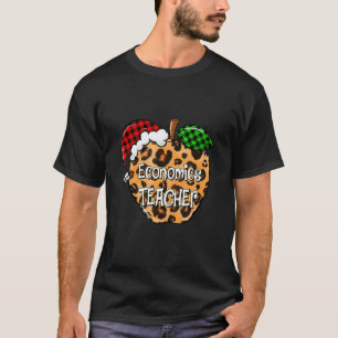 Camiseta Economía de Navidad Profesor Cuadro Leopardo Manza