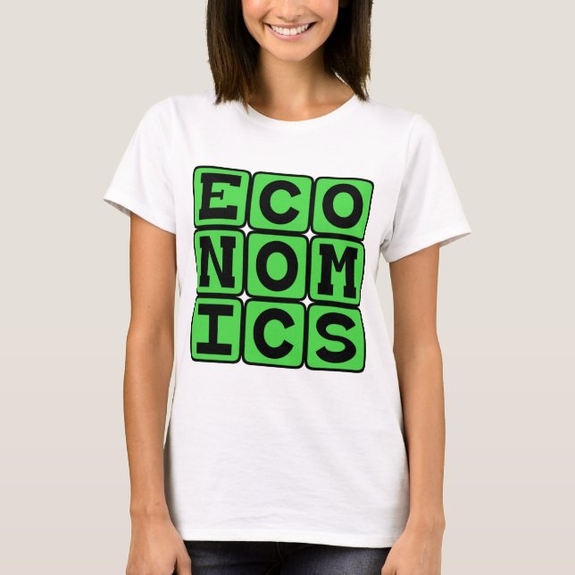 Camiseta Economía, El Estudio del Dinero (Anverso)