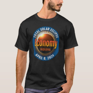 Camiseta Economía Indiana IN Eclipse Solar Total 2024 3