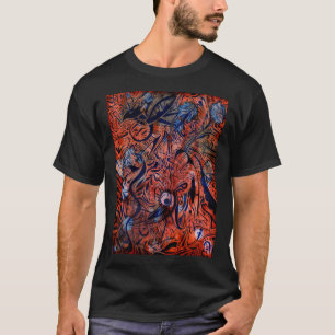 Camiseta Ecos abstractos suaves de un cómodo confort