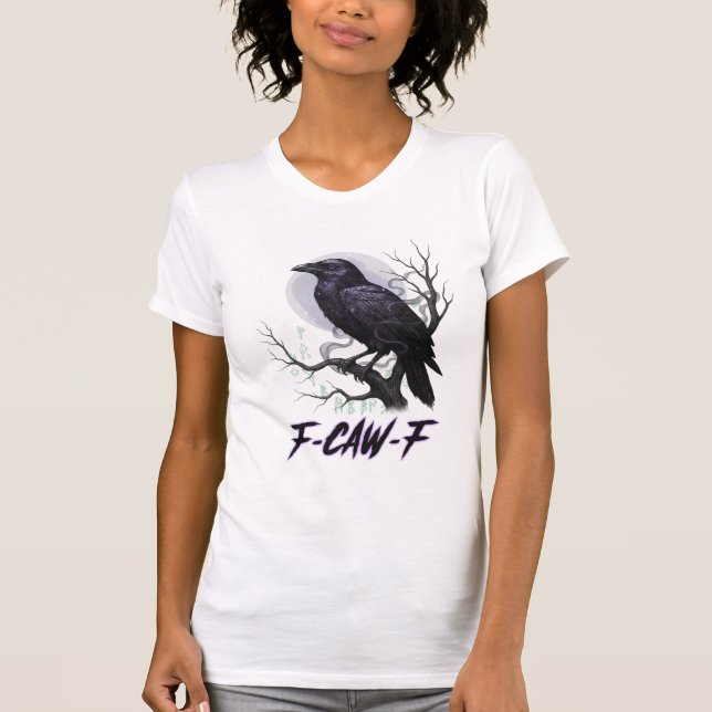 Camiseta Ecos de la noche: "F-CAW-F" Mystic Raven Tee (Anverso)