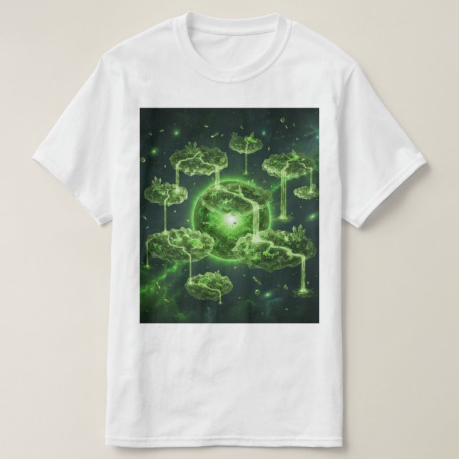 Camiseta ecossistema flutuante (Diseño del anverso)