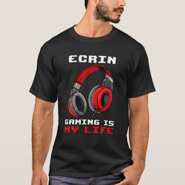 Camiseta Ecrin - El juego es mi vida - Personalizado (Anverso)