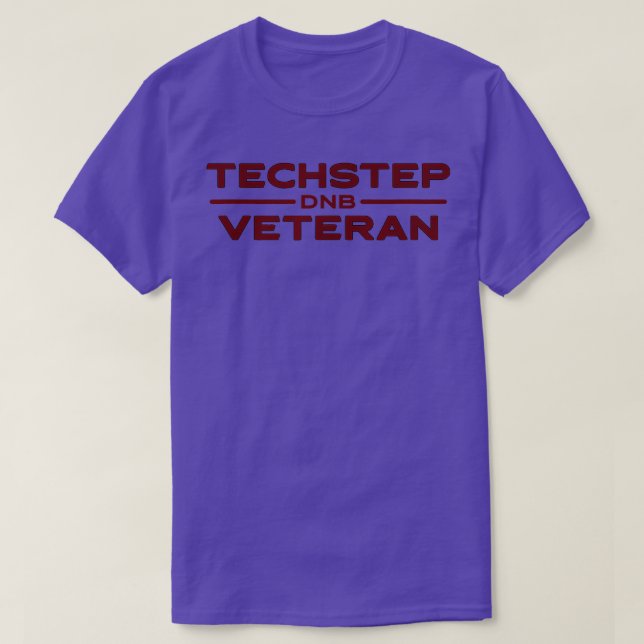 Camiseta ecstep Veteran Oldskool DNB 90s Drum n Bass (Diseño del anverso)
