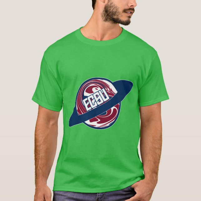 Camiseta ECSU Eastern Connecticut State University Planet (Anverso)