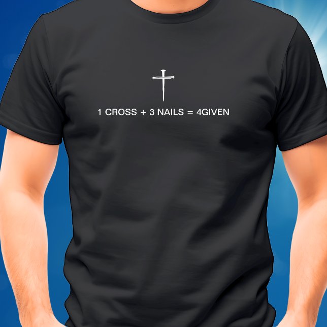 Camiseta Ecuación 1 Cruz de tres uñas Cruz Blanca (Equation One Cross Three Nails White Cross T-Shirt)