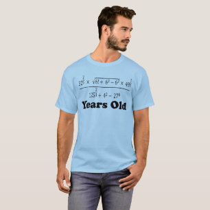 Camiseta Ecuación de álgebra de 21 años gracioso cumpleaños