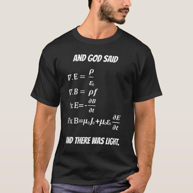 Camiseta Ecuación de la física de la matemáticas del (Anverso)