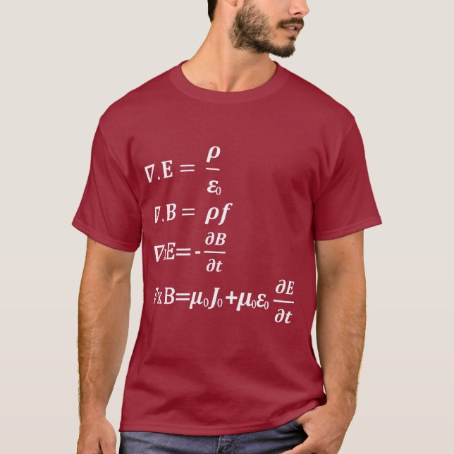 Camiseta ecuación de la física de la matemáticas del (Anverso)