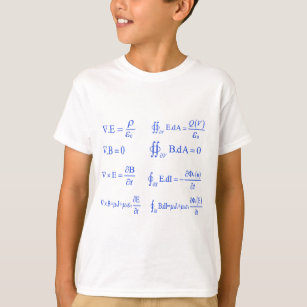 Camiseta ecuación de la física del maxwell
