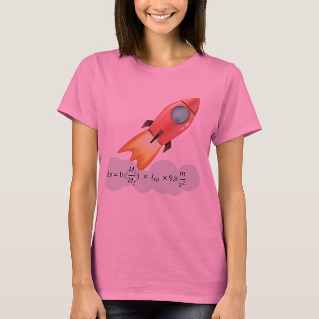 Camiseta Ecuación de la ingeniería espacial (Anverso)