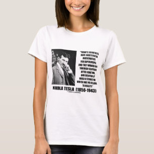 Camiseta Ecuación de los científicos de Nikola Tesla