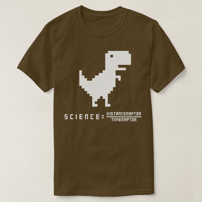 Camiseta Ecuación graciosa de Velociraptor 7 (Diseño del anverso)