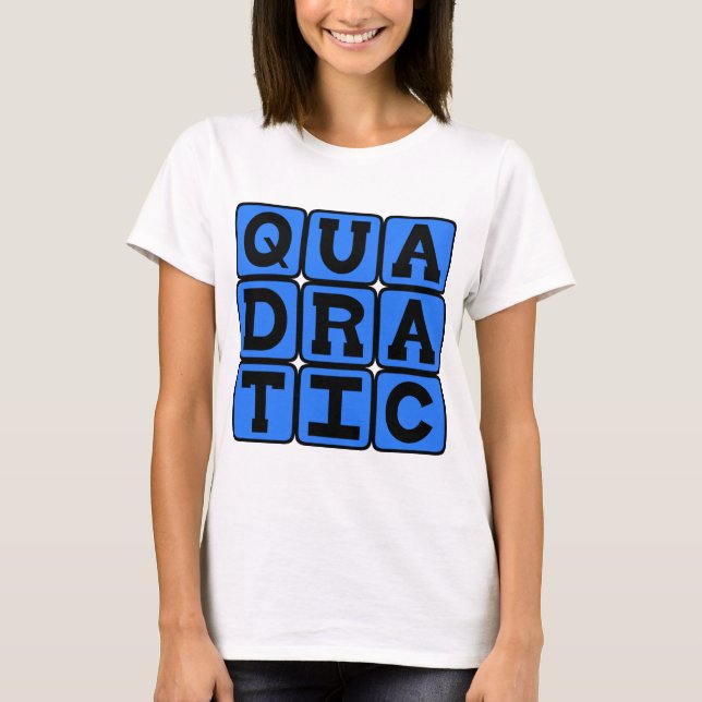 Camiseta Ecuación matemática cuadrática (Anverso)
