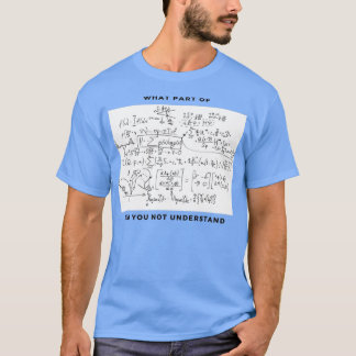 Camiseta ecuación matemática divertida