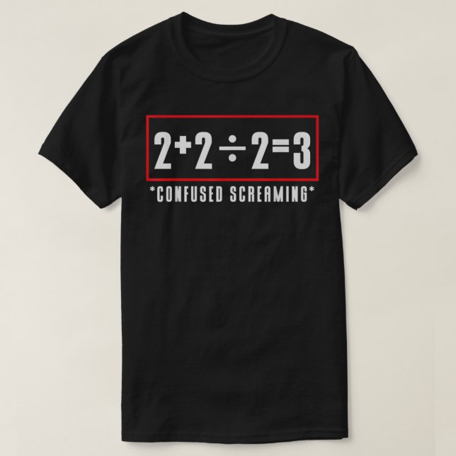 Camiseta ecuación matemática matemática divertida (Diseño del anverso)