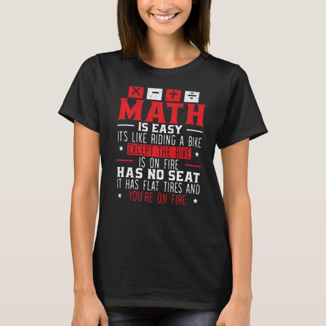 Camiseta Ecuación S de números álgebra matemática geek (Anverso)