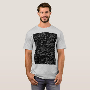 Camiseta Ecuaciones de la física en //negro