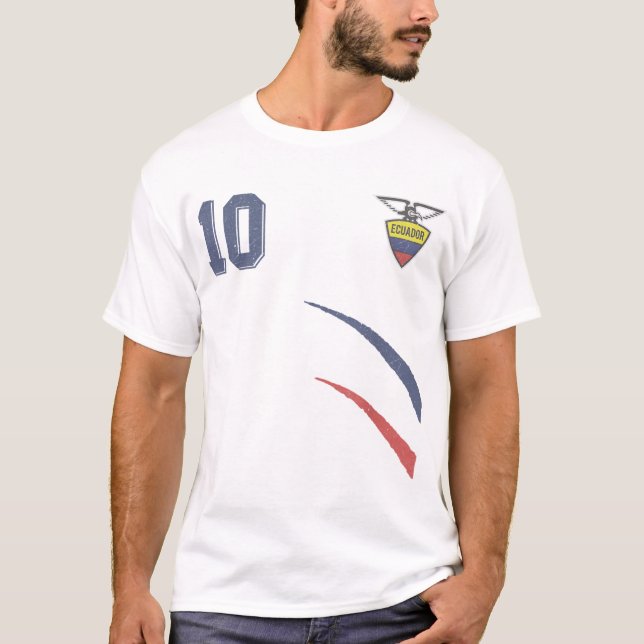 Camiseta Ecuador al estilo futbolero (Anverso)