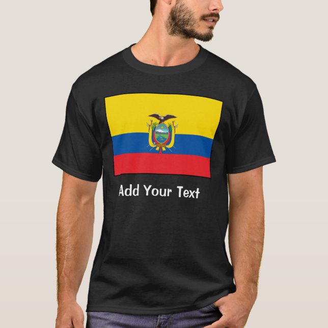 Camiseta Ecuador - Bandera ecuatoriana (Anverso)