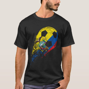 Camiseta Ecuador Bandera Ecuatoriana Jugador de Fútbol 