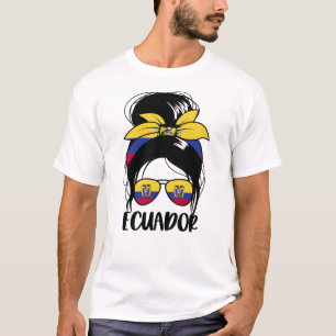 Camiseta Ecuador desordenado podio patriótico ecuatoriano d