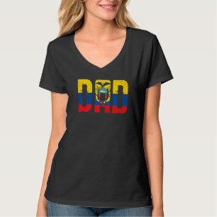 Camiseta Ecuador: Día del Padre con bandera ecuatoriana