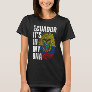 Camiseta Ecuador: En mi ADN comparan hombres ecuatorianos