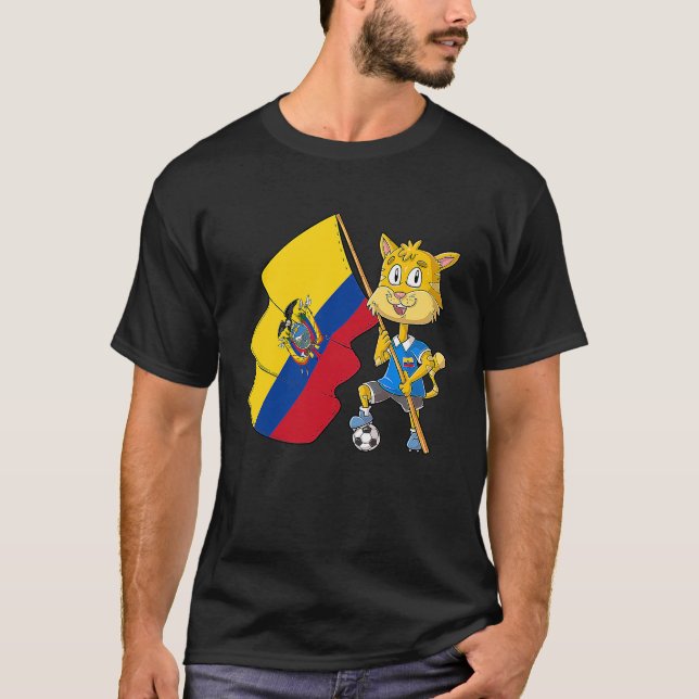 Camiseta Ecuador Fan Cat 1 (Anverso)