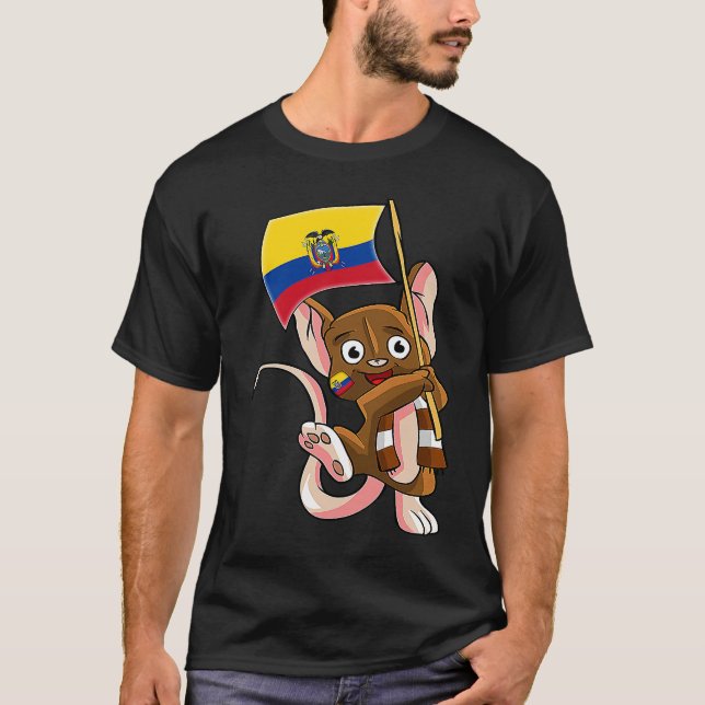 Camiseta Ecuador Fan Mouse (Anverso)