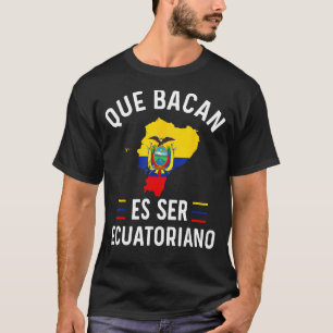 Camiseta Ecuador Mapa de Bandera Ecuatoriana Hombres Ecuato