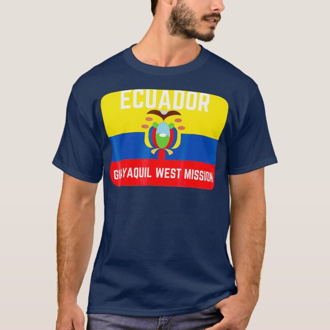 Camiseta Ecuador Quayaquil Misión Mormon LDS Oeste (Anverso)