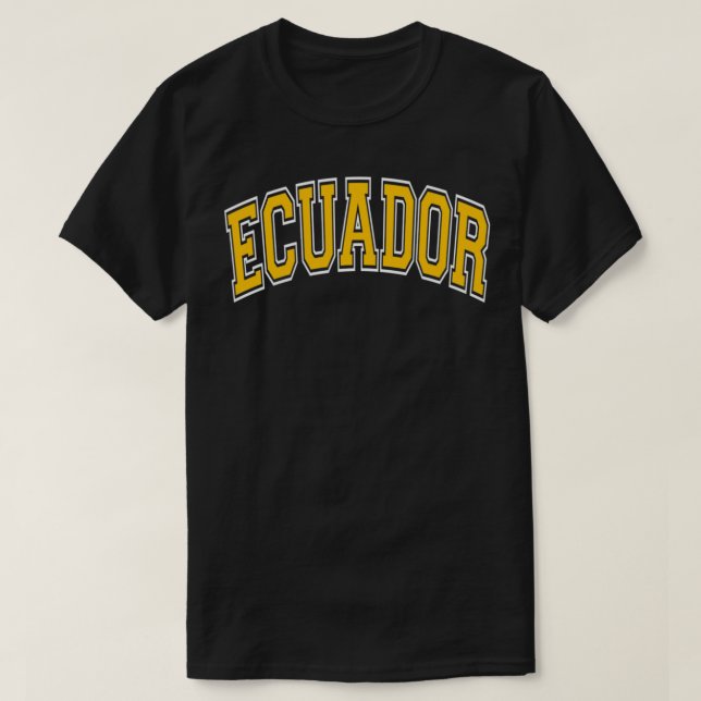 Camiseta Ecuador Varsity Style Amber Tet Pullover (Diseño del anverso)