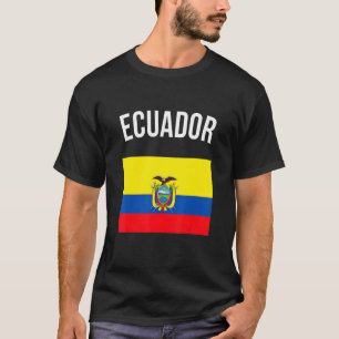 Camiseta Ecuador: Viajes de vacaciones con bandera ecuatori