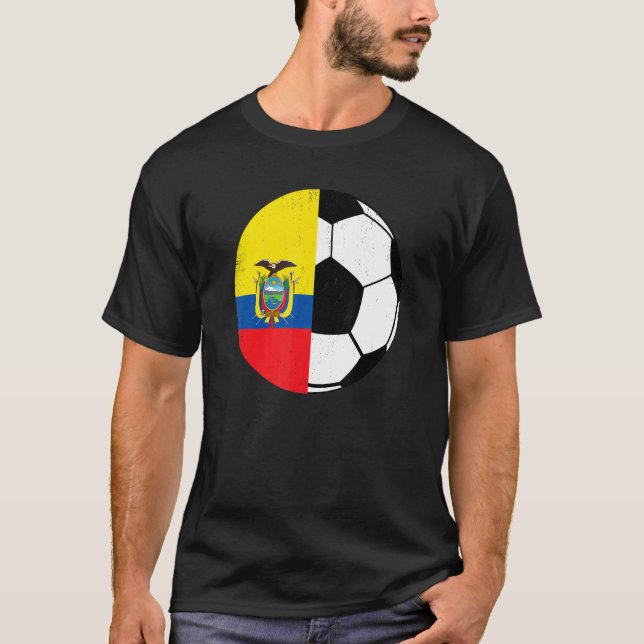 Camiseta Ecuadorian Flag Soccer Fans Football   Ecuador (Anverso)